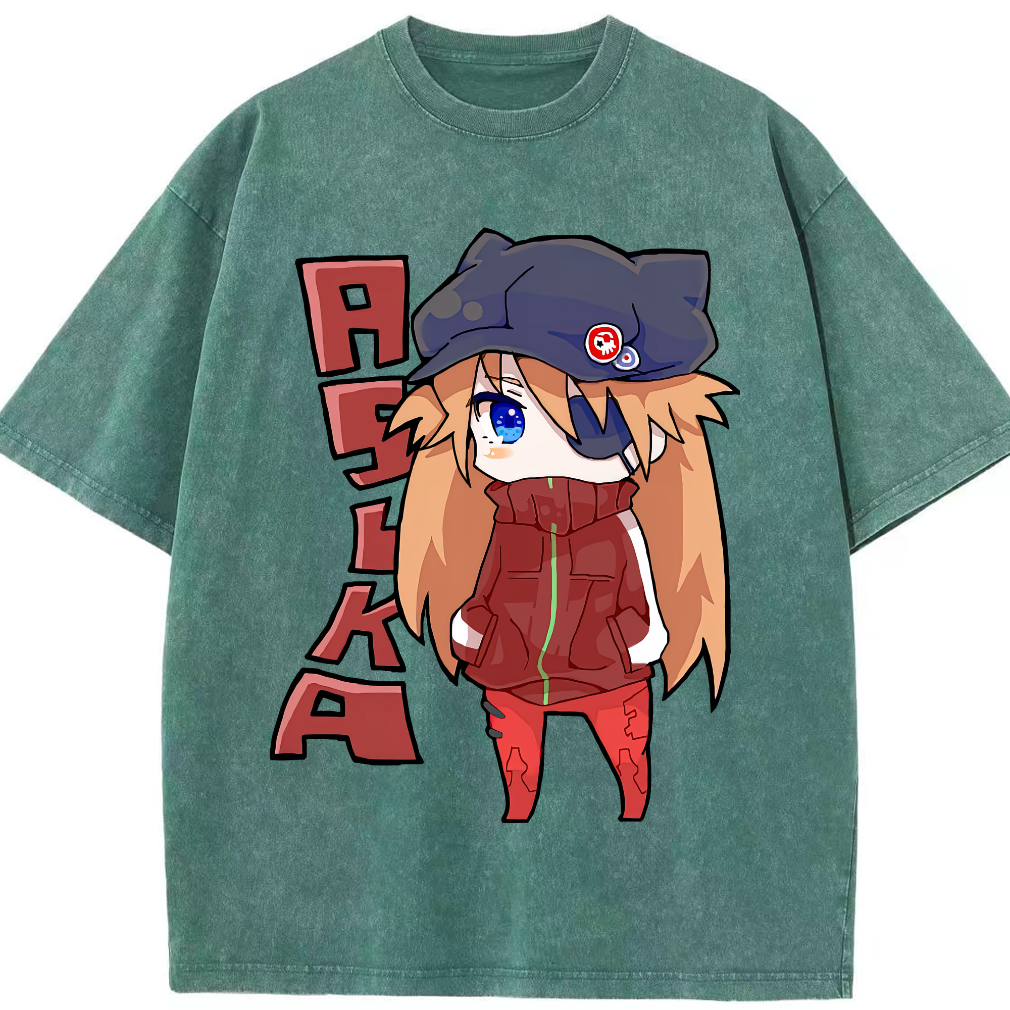 （画像用） EVA 新世紀エヴァンゲリオン 綿100% ヴィンテージ風 半袖Tシャツ（フロントプリント）